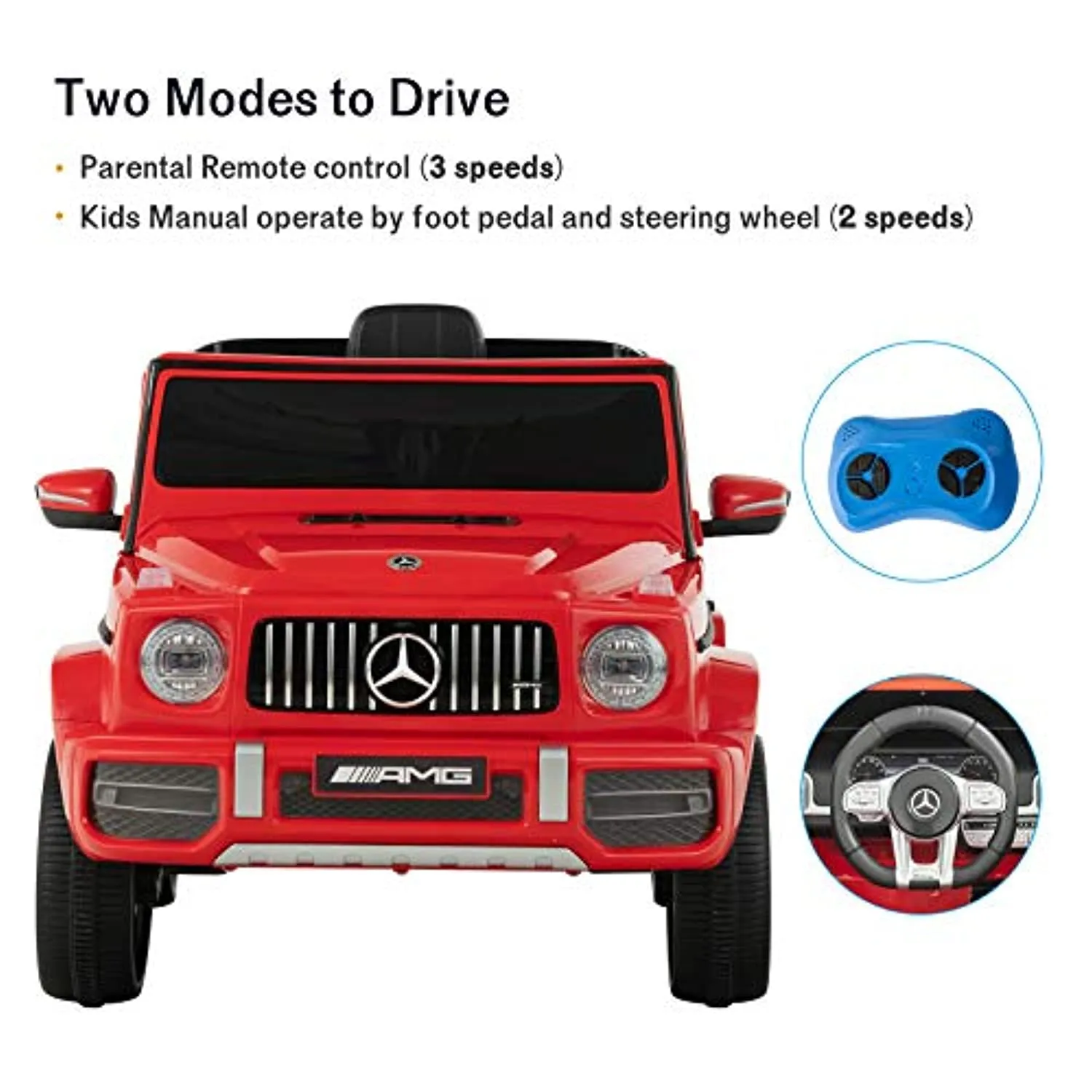 12V Licensed Mercedes-Benz - Kids Ride On Car Electric with Remote Control