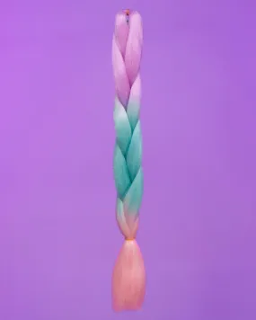 24" Lavender Blue Pink Braiding Hair Extensions