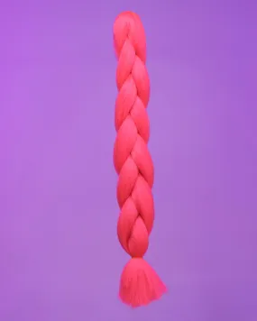 24" Neon Pink Braiding Hair Extensions