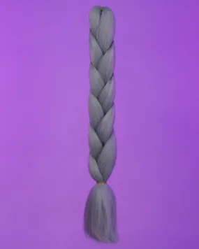 24" Steel Gray Braiding Hair Extensions