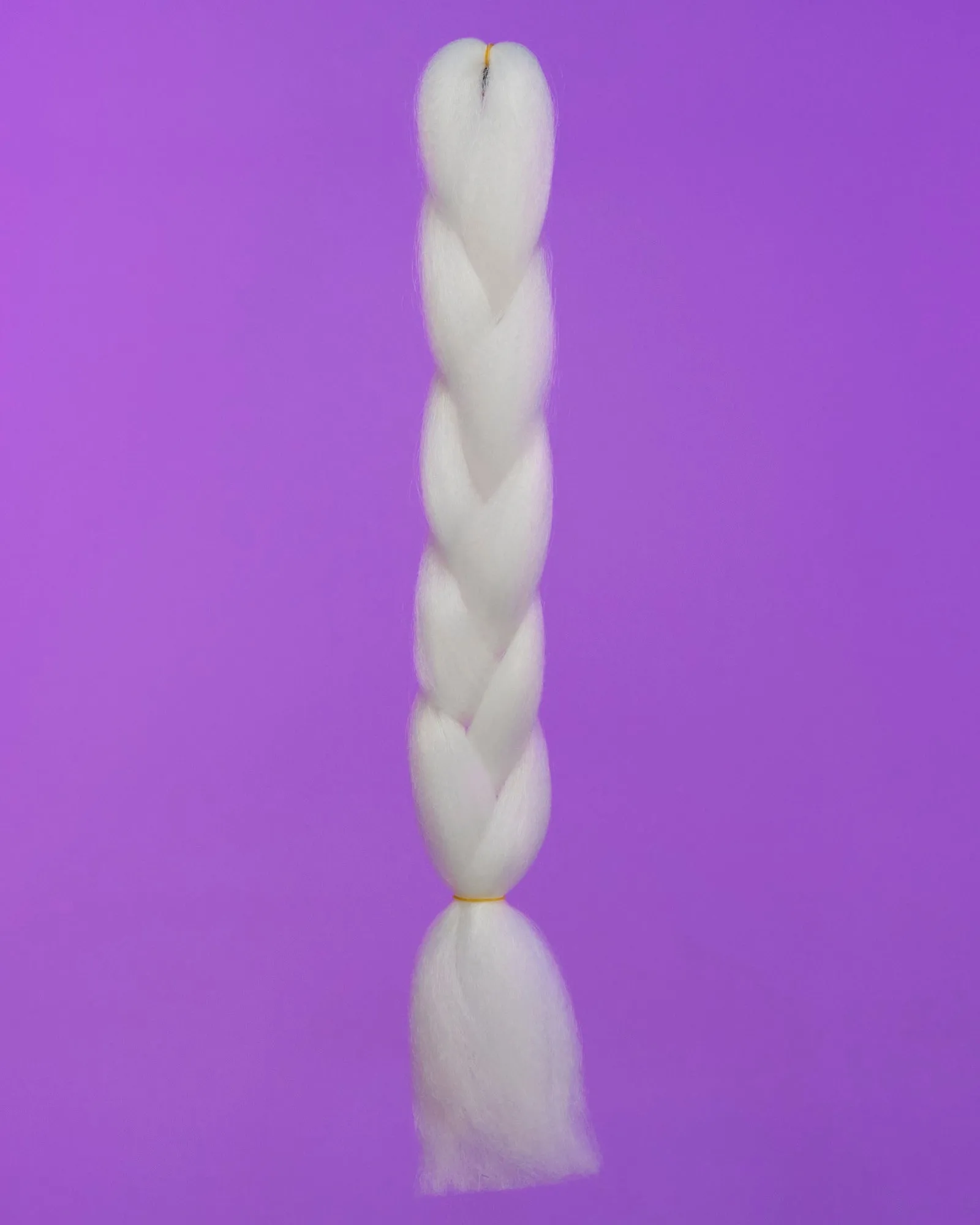 24" White Braiding Hair Extensions