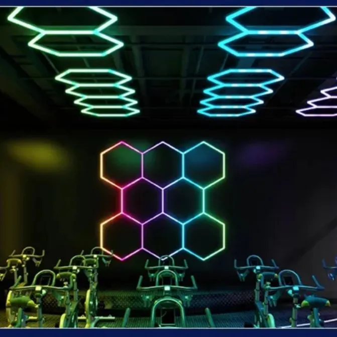 3 Hex High Quality Indoor Lighting Modern RGB Hexagon Lights For Garage Gaming Rhythm Dancing