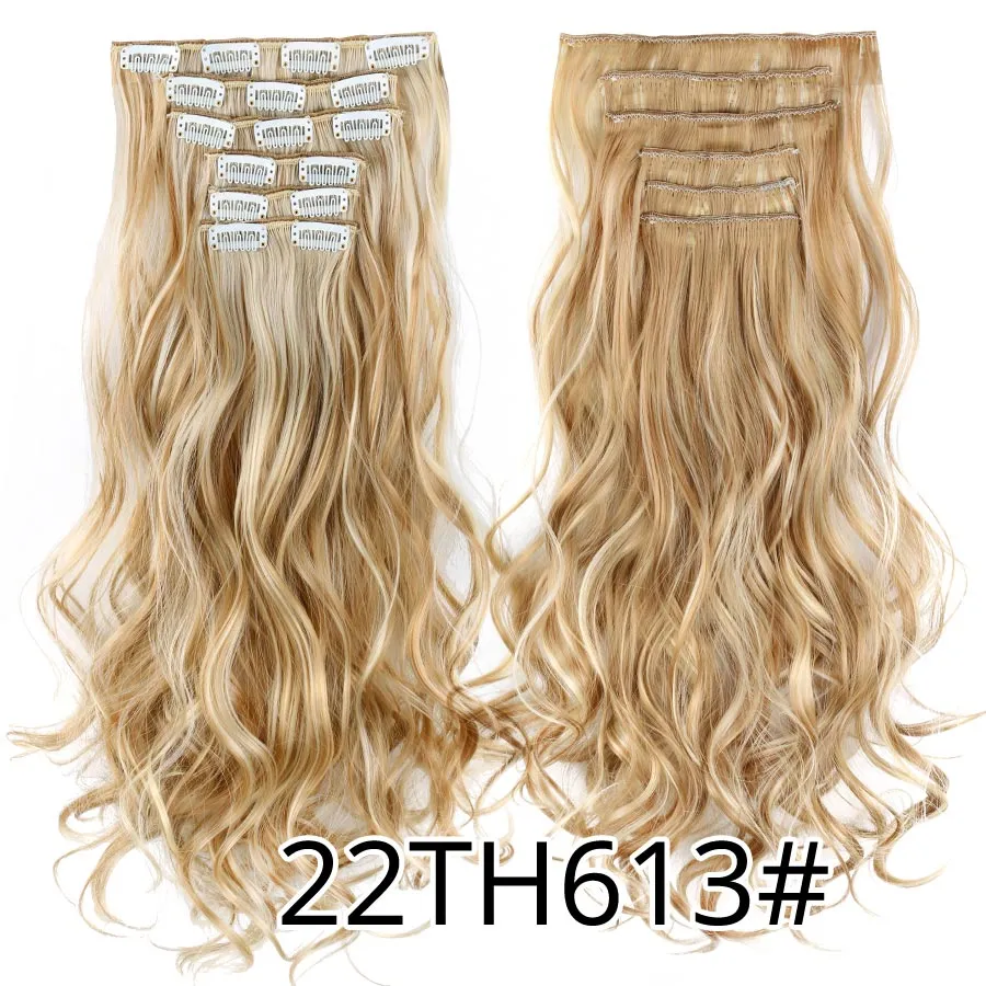 6 Piece Synthetic Clip-In Hair Extensions