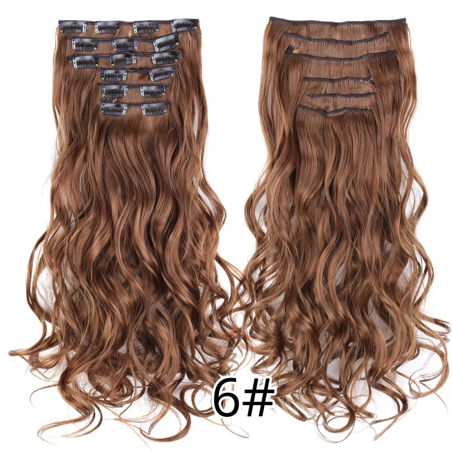6 Piece Synthetic Clip-In Hair Extensions
