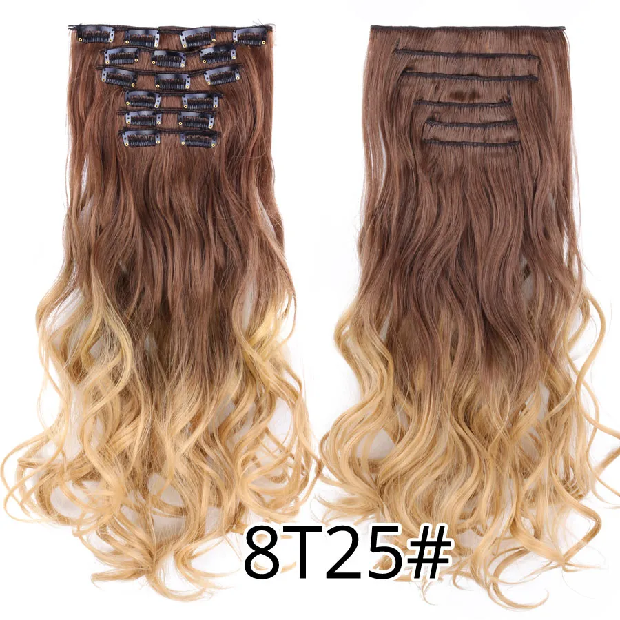 6 Piece Synthetic Clip-In Hair Extensions
