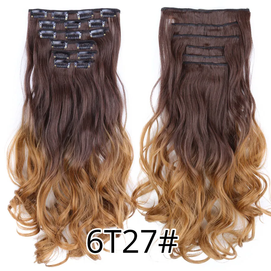 6 Piece Synthetic Clip-In Hair Extensions