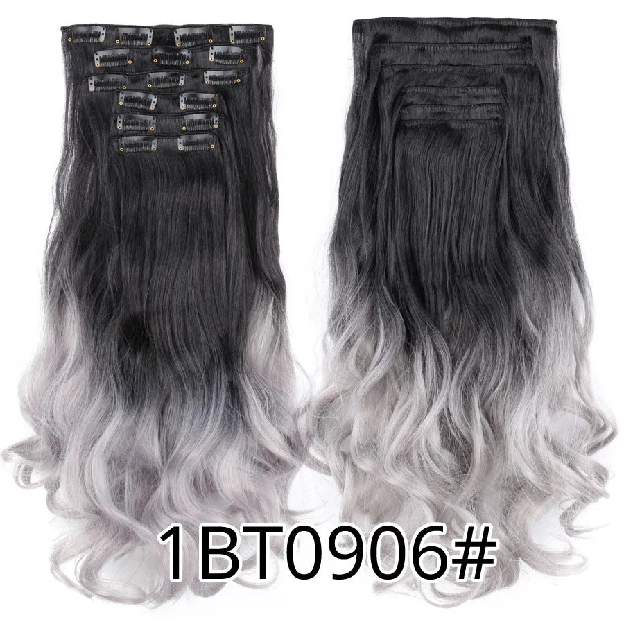 6 Piece Synthetic Clip-In Hair Extensions