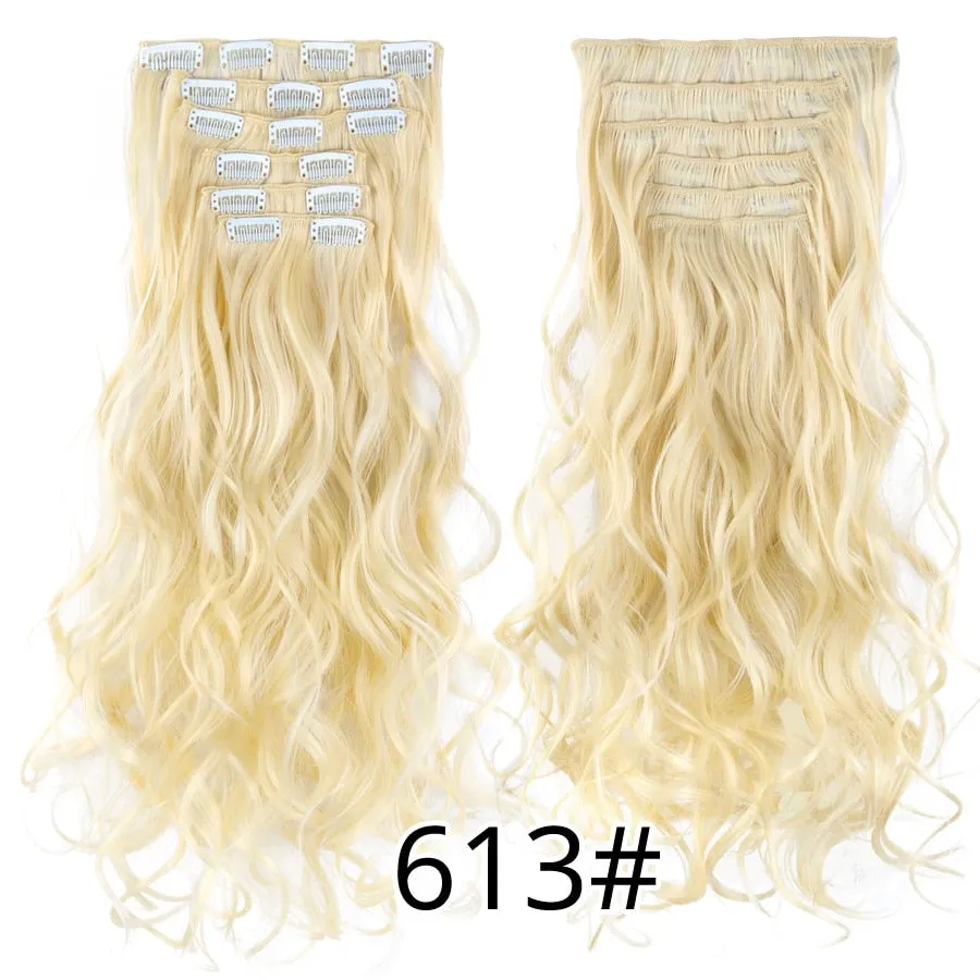 6 Piece Synthetic Clip-In Hair Extensions