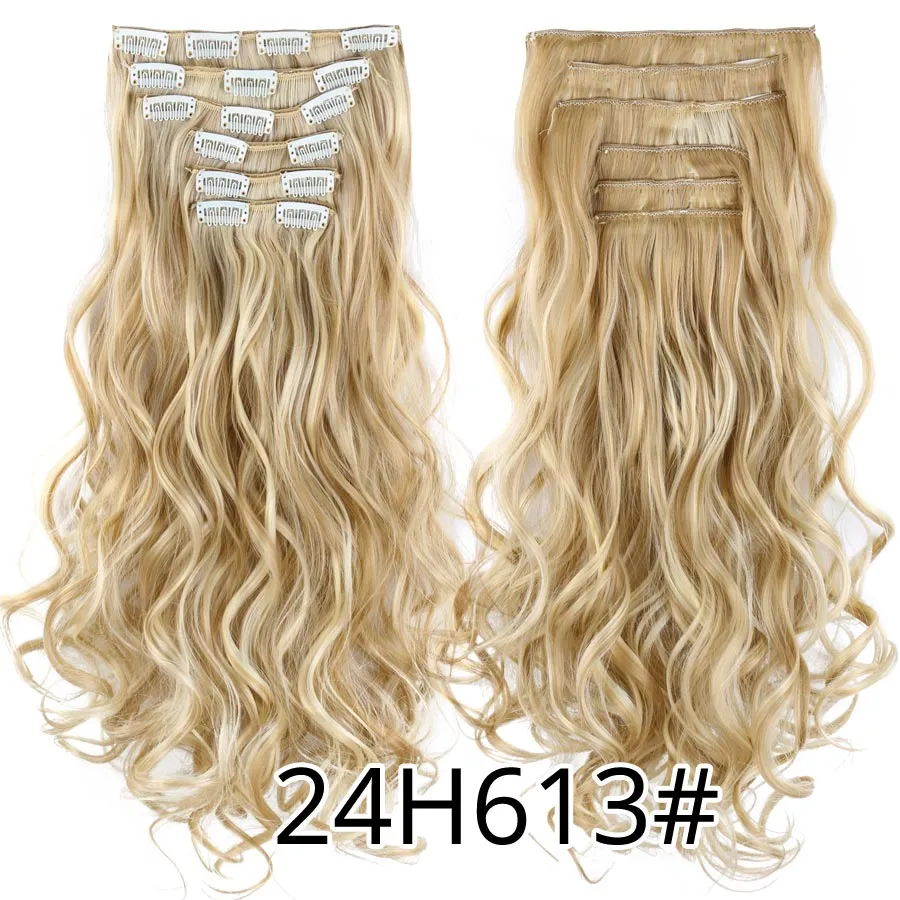 6 Piece Synthetic Clip-In Hair Extensions