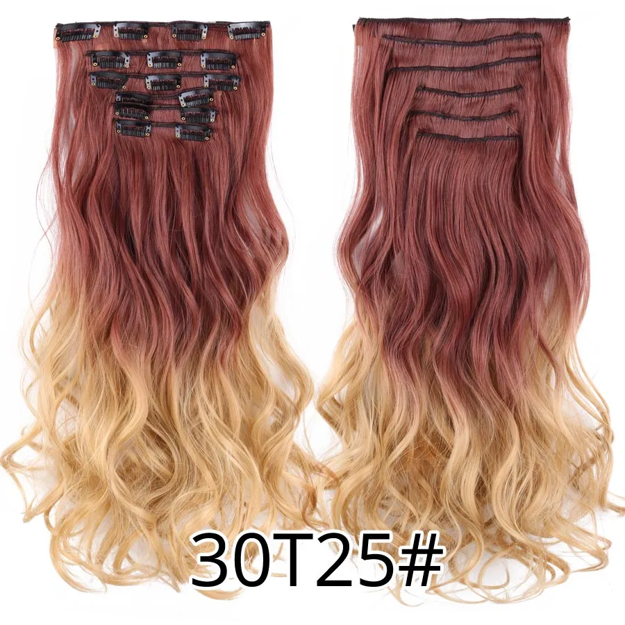 6 Piece Synthetic Clip-In Hair Extensions