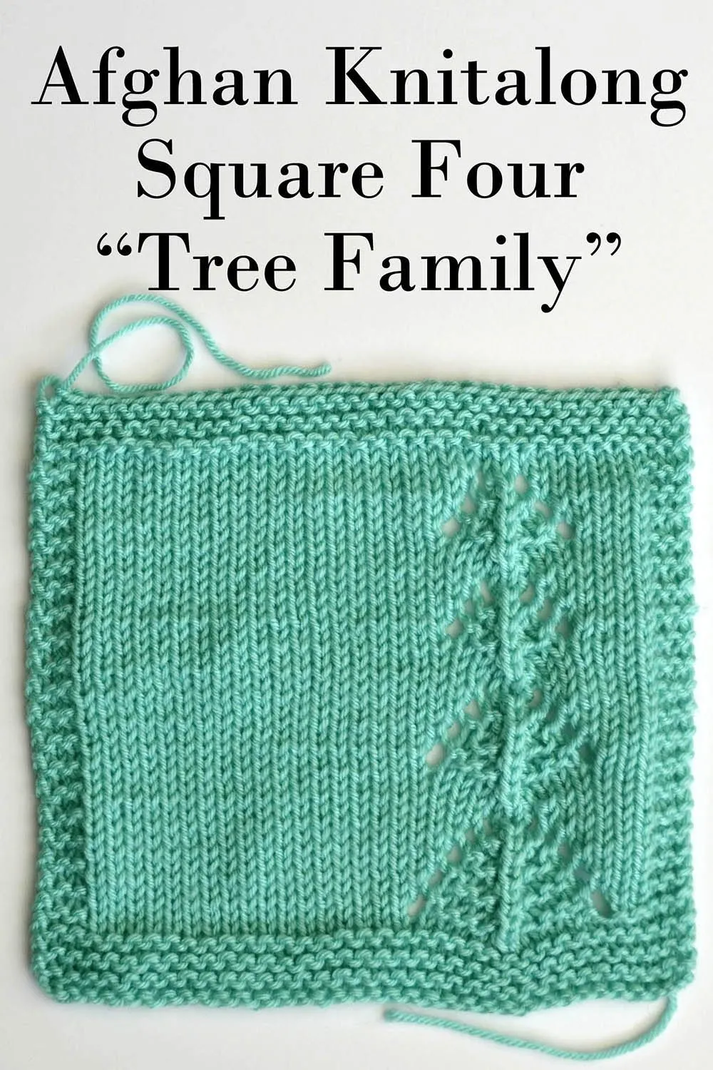 Afghan Knitalong Square 4 - Tree Family