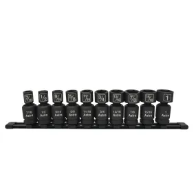 Astro Pneumatic 78240 10Pc 1/2" Drive Nano Pinless Universal Impact Sock