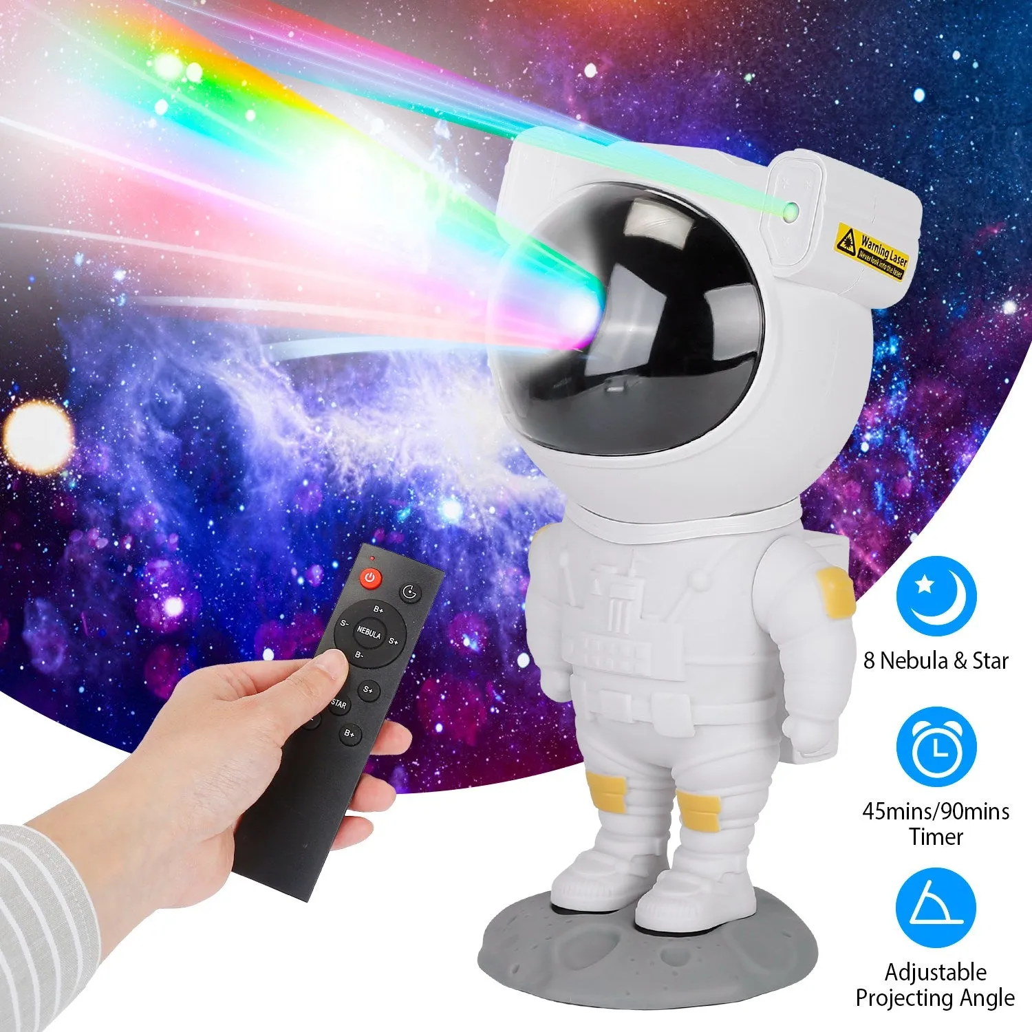 Astronaut Star Projector Light with Remote Control