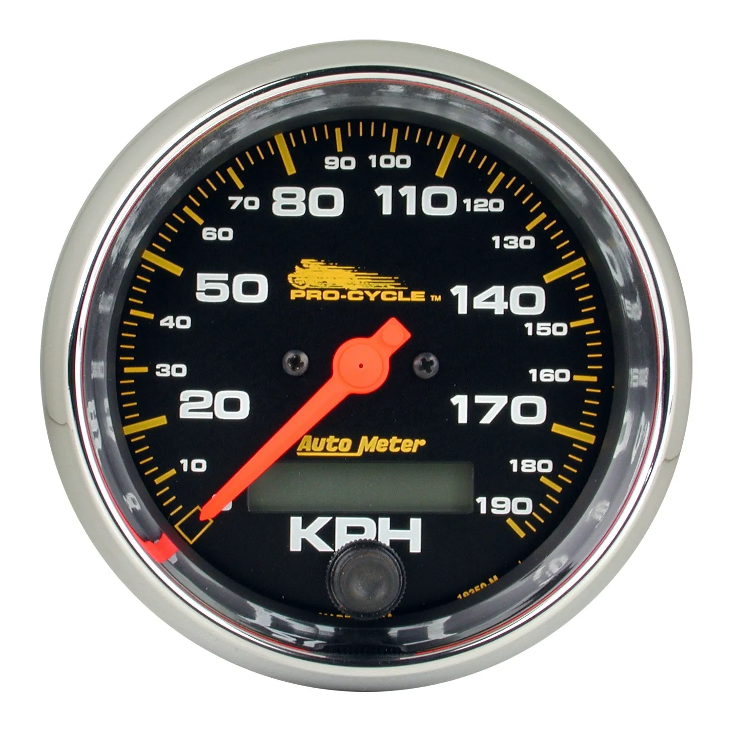 AutoMeter 19350 GAUGE; SPEEDO; 3 3/4in.; 120 MPH; ELEC; BLACK; PRO-CYCLE