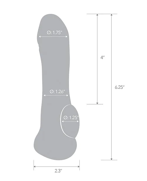 Blue Line C & B 6.25" Transparent Penis Enhancing Sleeve Extension