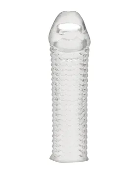 Blue Line C & B 6.5" Textured Penis Enhancing Sleeve Extension