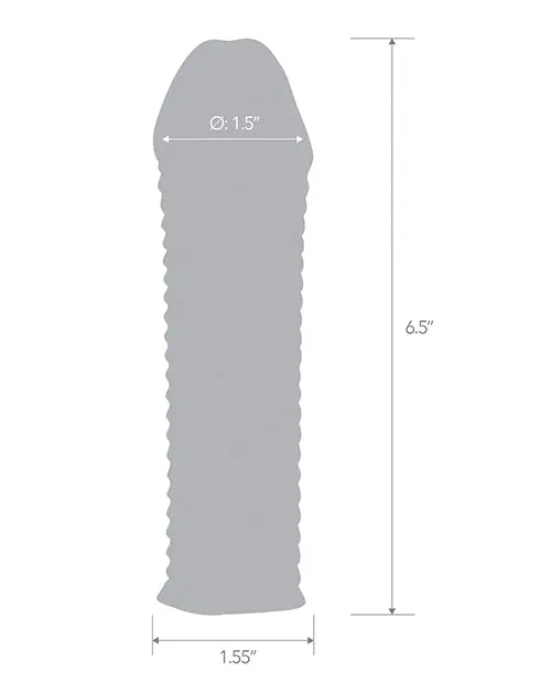 Blue Line C & B 6.5" Textured Penis Enhancing Sleeve Extension