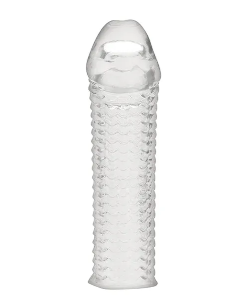 Blue Line C & B 6.5" Textured Penis Enhancing Sleeve Extension