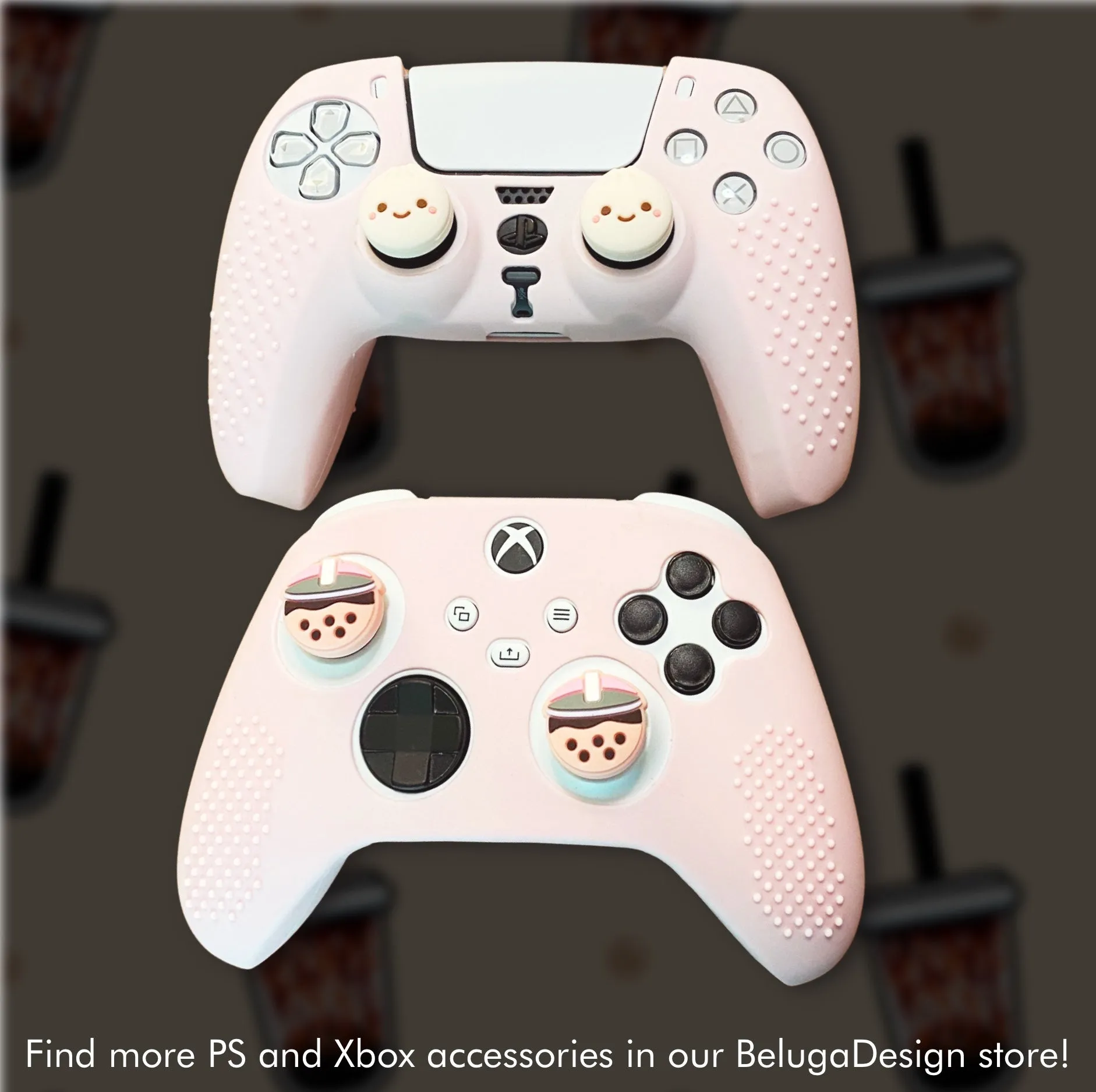 Boba Dumpling Thumb Grips for PS5 PS Xbox Pro Controller