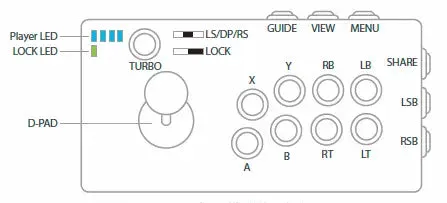Brook XB Fighting Board (Xbox Series X/S, Xbox One, Xbox 360, Xbox Original, and PC)