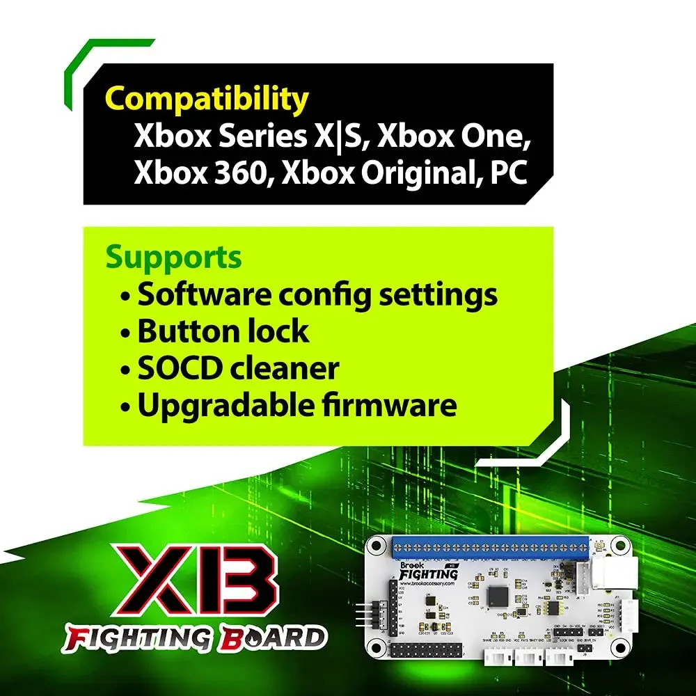 Brook XB Fighting Board (Xbox Series X/S, Xbox One, Xbox 360, Xbox Original, and PC)