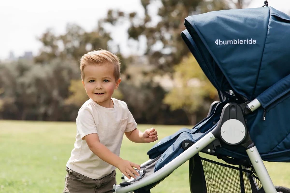 Bumbleride 2019 Indie Twin Side by Side Double Stroller - Dawn Grey Mint