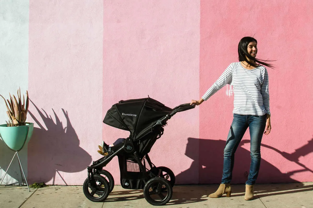 Bumbleride 2019 Indie Twin Side by Side Double Stroller - Dawn Grey Mint