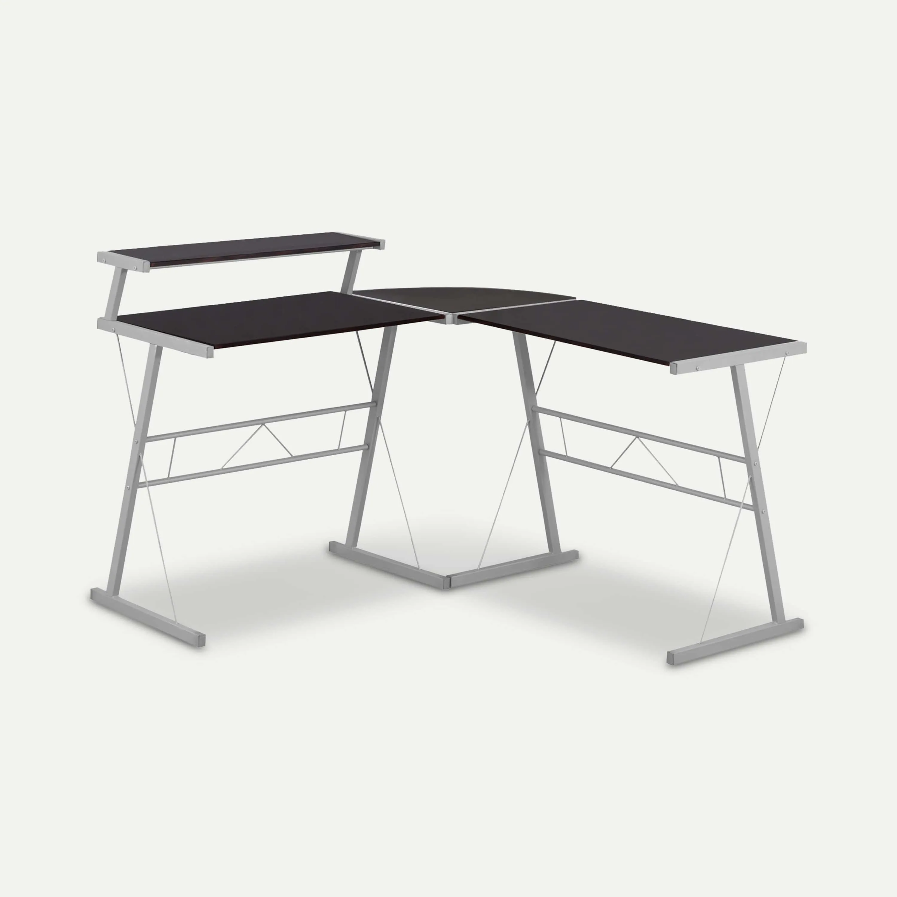 Casey L-Shaped Multi-Tier Desk