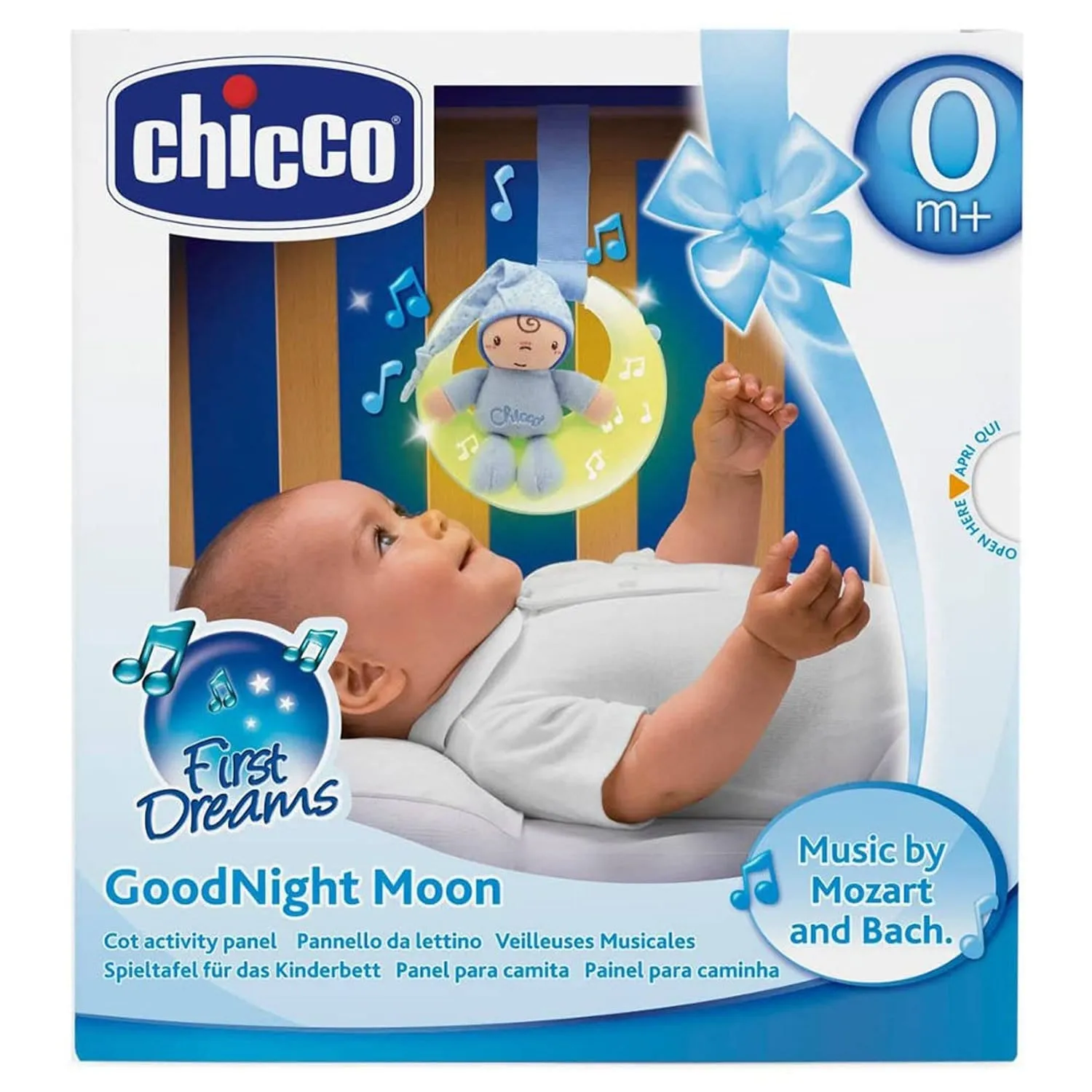 CHICCO GOODNIGHT MOON COT PANEL 0M  BLUE