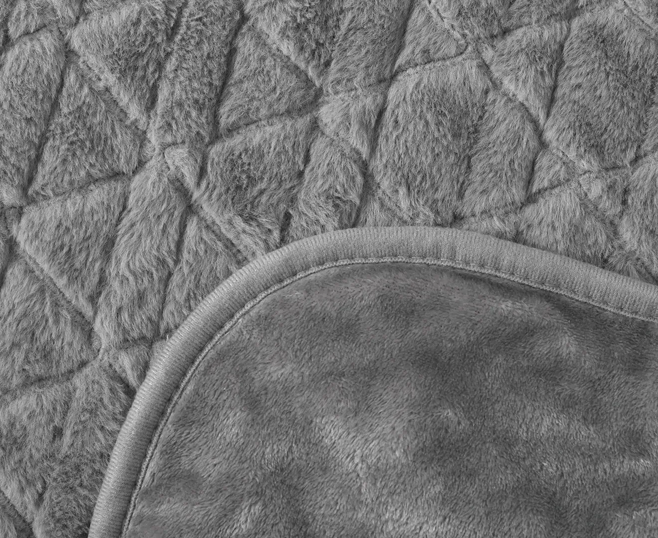 Daniel Brighton Electric Blanket (Faux Fur Throw) 160x120cm - Grey