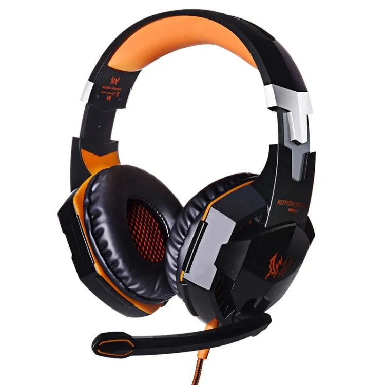 EACH G2000 Gaming Headset with LED Lighting and Microphone - 2.2m Wired Connection