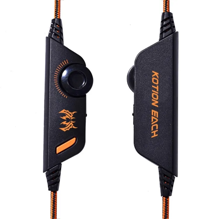 EACH G2000 Gaming Headset with LED Lighting and Microphone - 2.2m Wired Connection