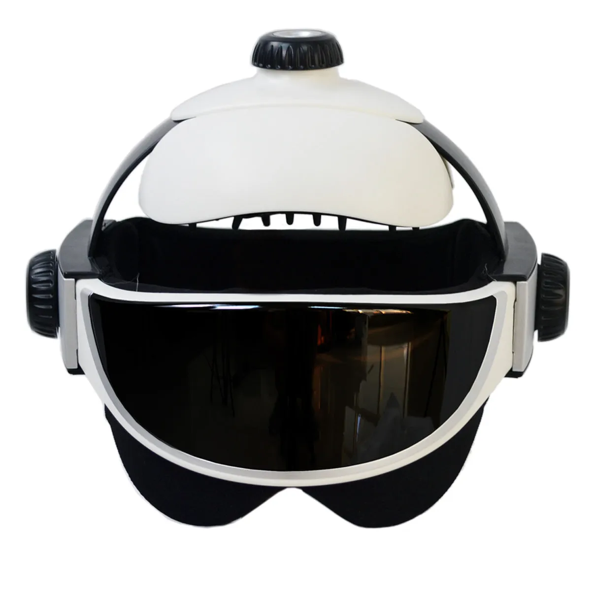 Electric Head Massage Helmet Head and Eye Massager with Air Pressure, Vibration, Hot Compress, Music Multi-function for Relieve Brain and Eye Fatigue,Pains