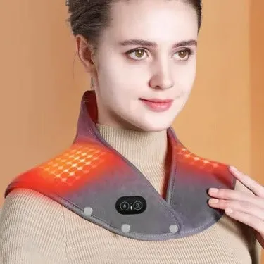 Electric Neck and Shoulder Heating Pad with Vibration