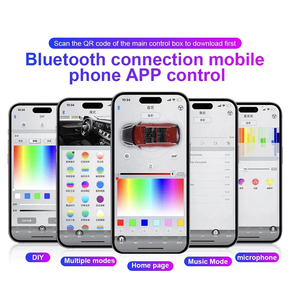 Emitting Color: Crystal Blue - 18 in 1 Dual Zone Symphony