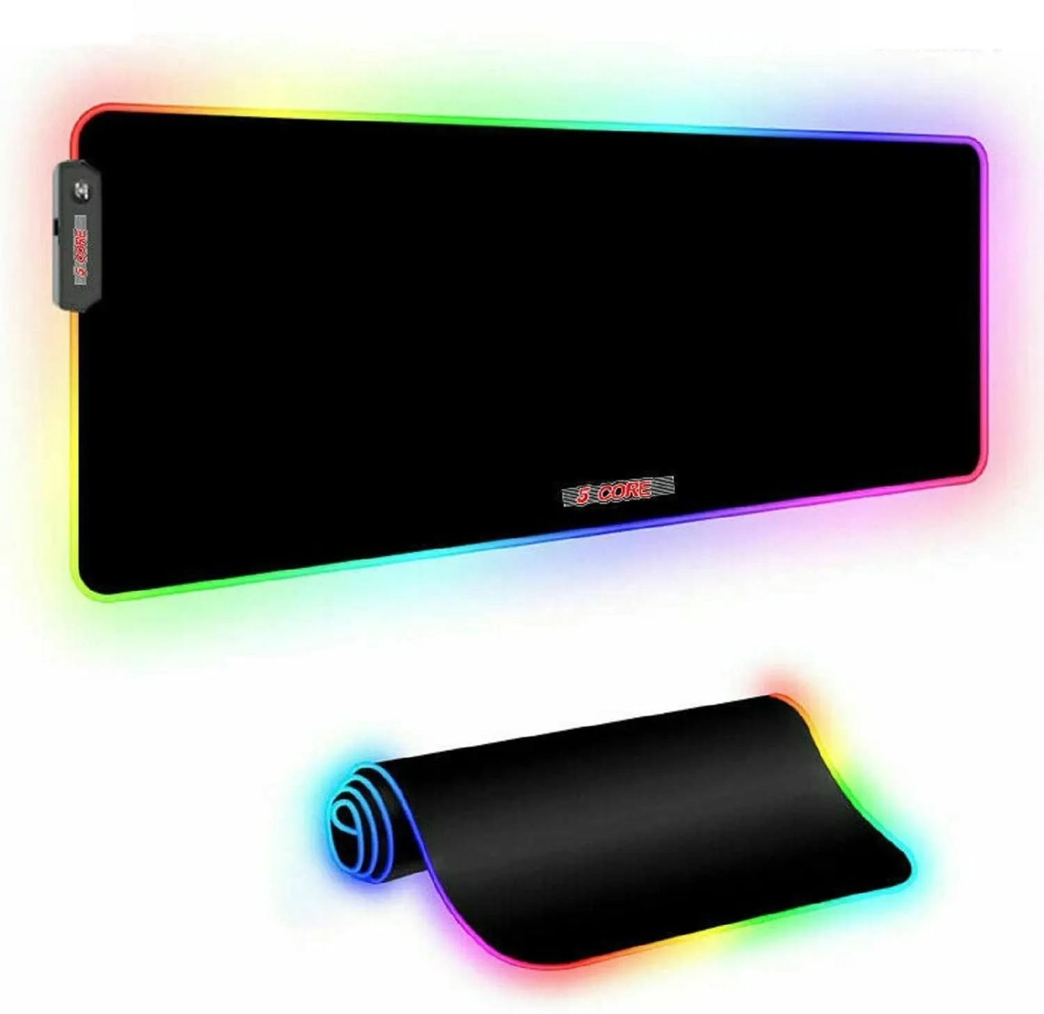 Extra Large RGB Gaming Mouse Pad - Oversized Glowing 31.5x11.8 inches, with 5 Core KBP 800