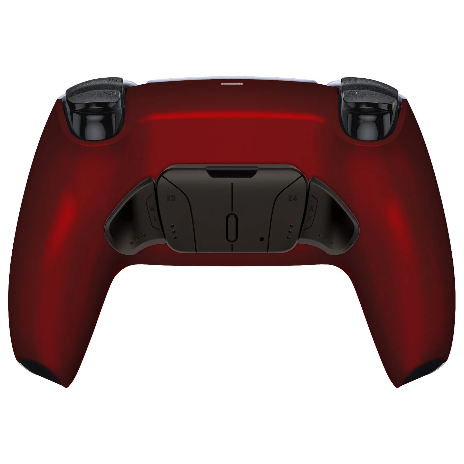 eXtremeRate Black Real Metal Buttons (RMB) Version RISE4 Remap Kit for PS5 Controller BDM-030/040/050 - Scarlet Red - YPFJ7007G3