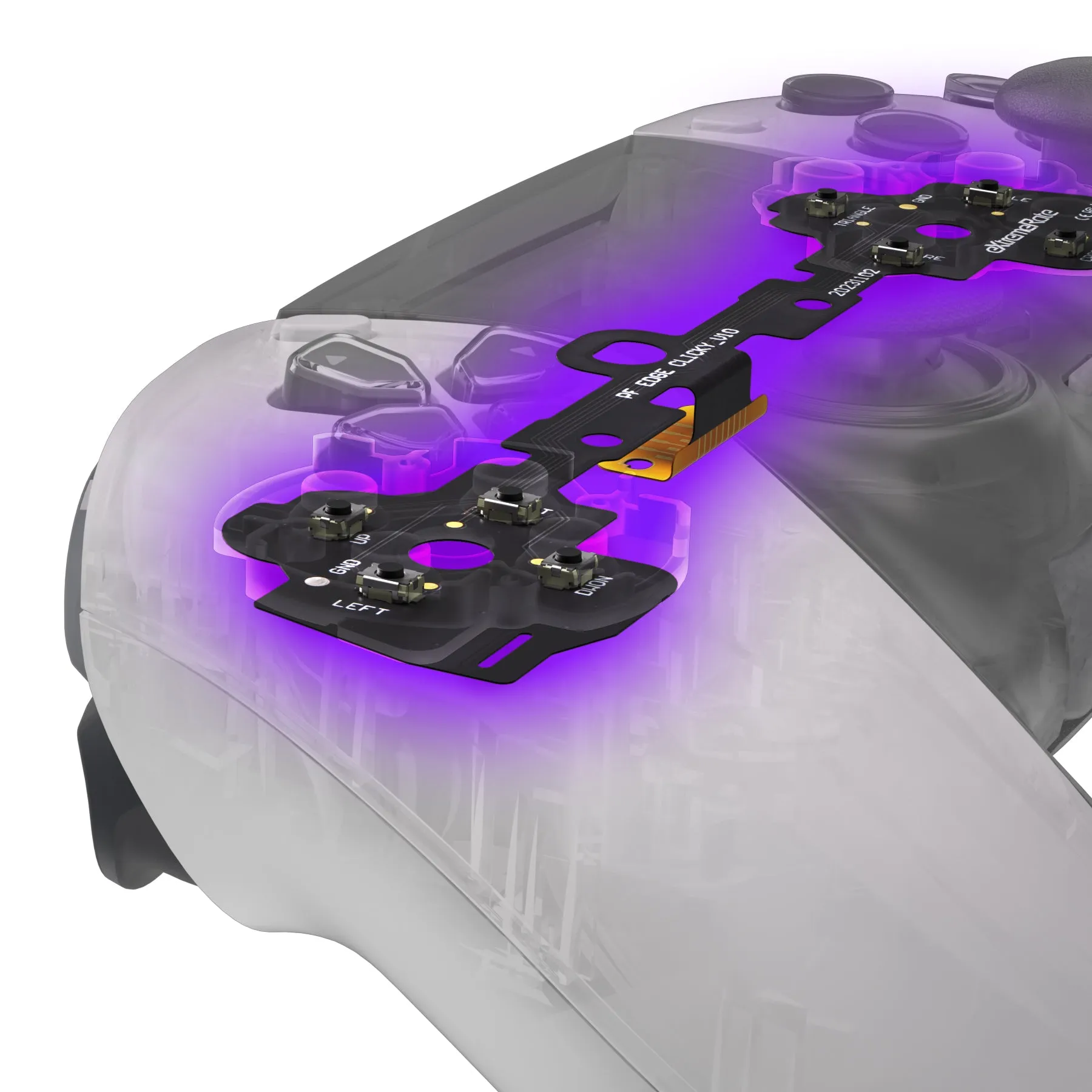 eXtremeRate Face Buttons Clicky Kit for PS5 Edge Controller, Custom Tactile Dpad Action Buttons for PS5 Edge Controller - DHYEG001