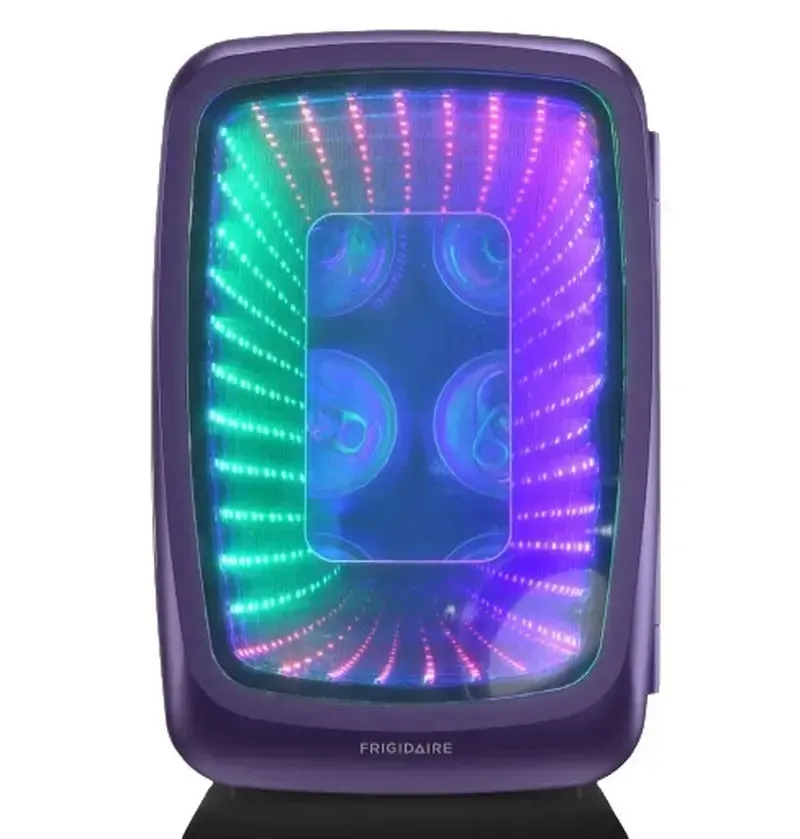 Frigidaire 6-Can Retro Gaming Light-Up Portable Beverage Mini Fridge, EFMIS179 (Blue)