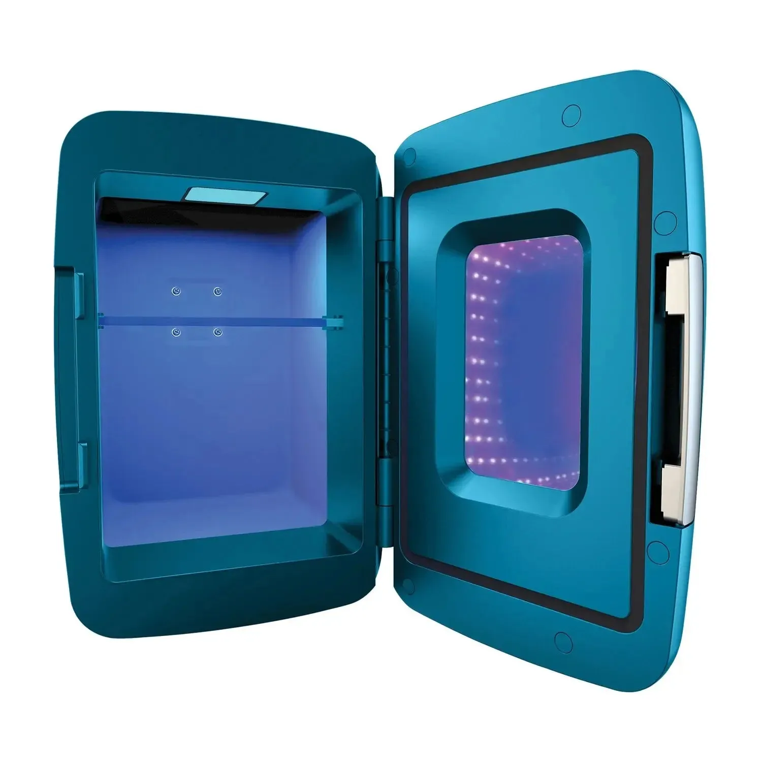 Frigidaire 6-Can Retro Gaming Light-Up Portable Beverage Mini Fridge, EFMIS179 (Blue)