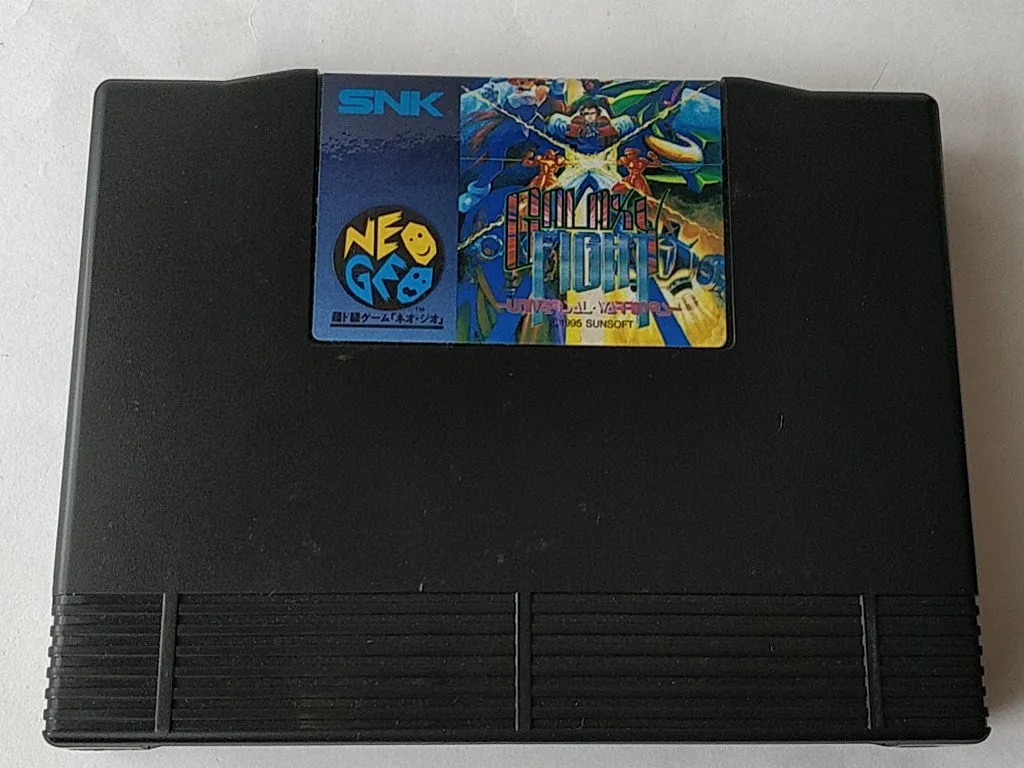 GALAXY FIGHT Universal Warriors SNK NEO GEO AES Cartridge, Manual Boxed-d0612-