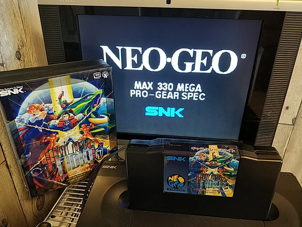 GALAXY FIGHT Universal Warriors SNK NEO GEO AES Cartridge, Manual Boxed-d0612-