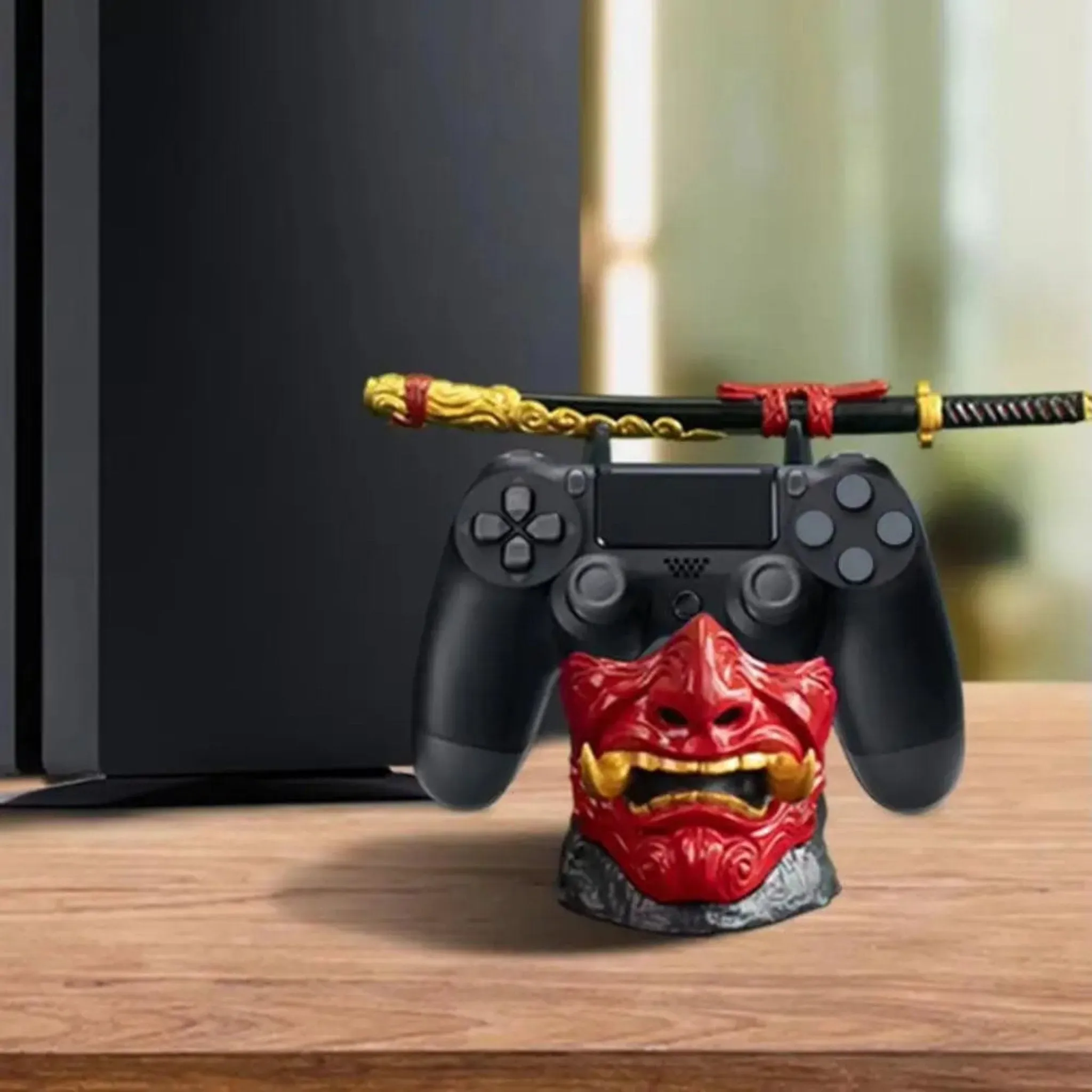 Game Controller Holder – Universal Gaming Stand with Katana Design