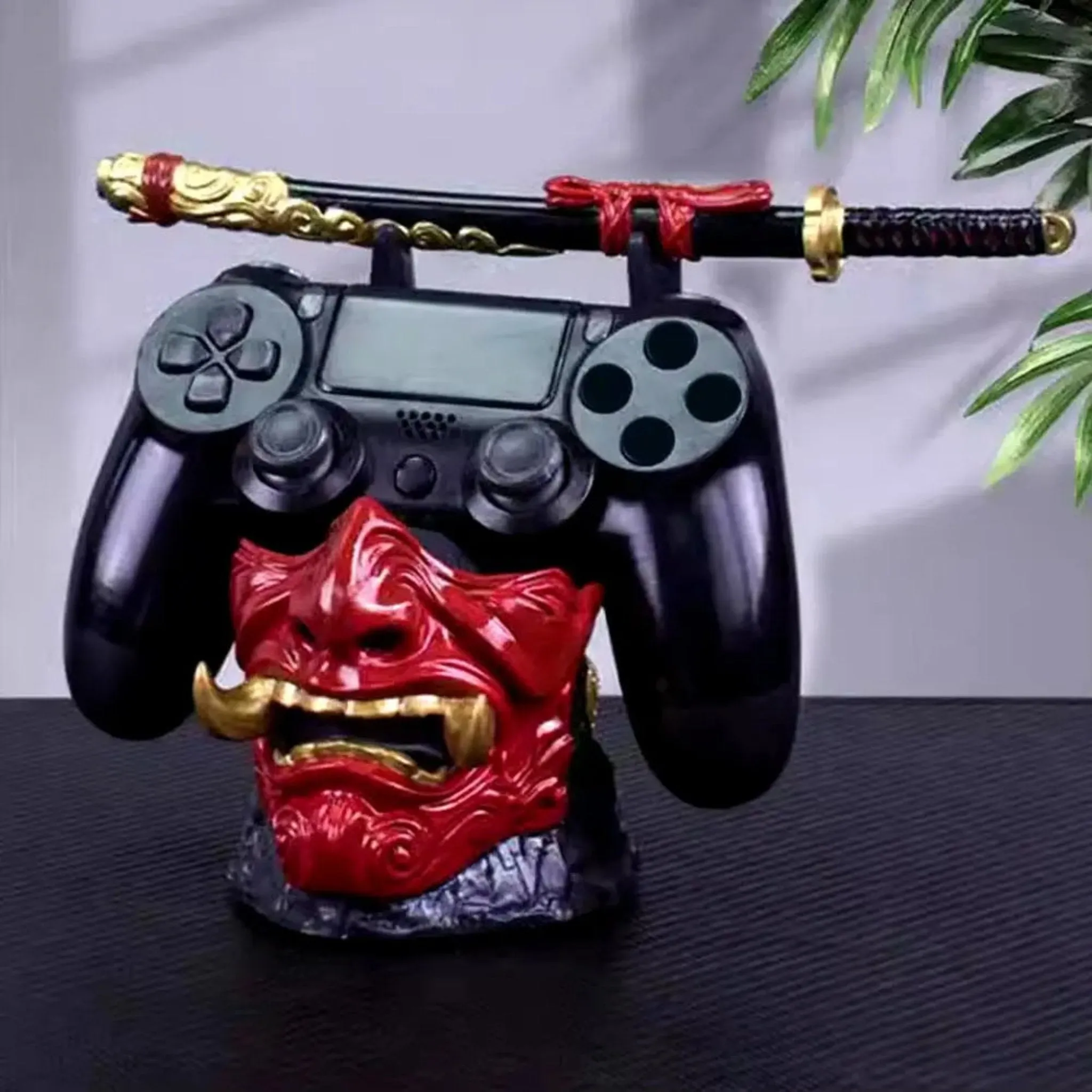 Game Controller Holder – Universal Gaming Stand with Katana Design