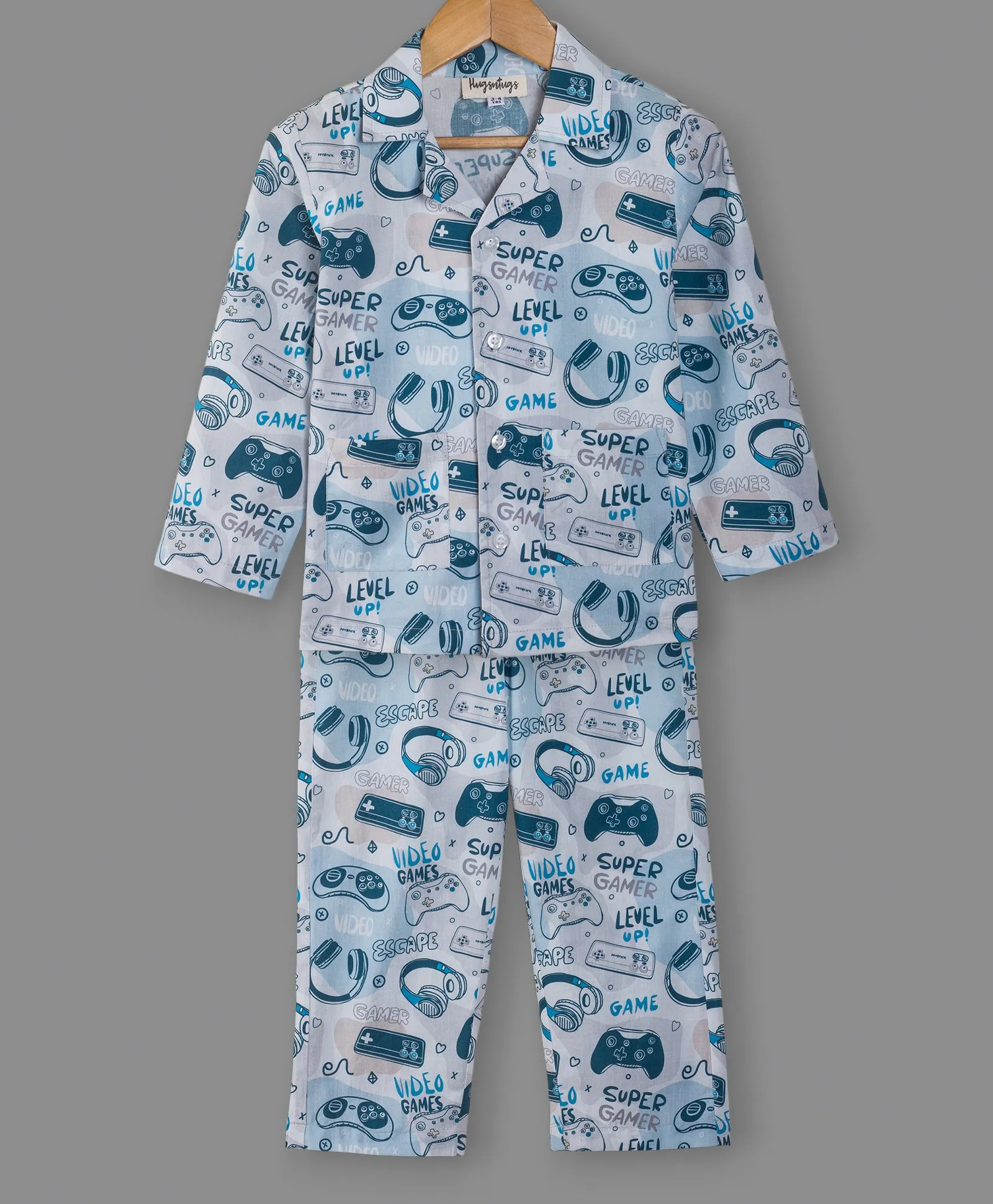 GAMERS CONTROLLERS PRINT NIGHTSUIT