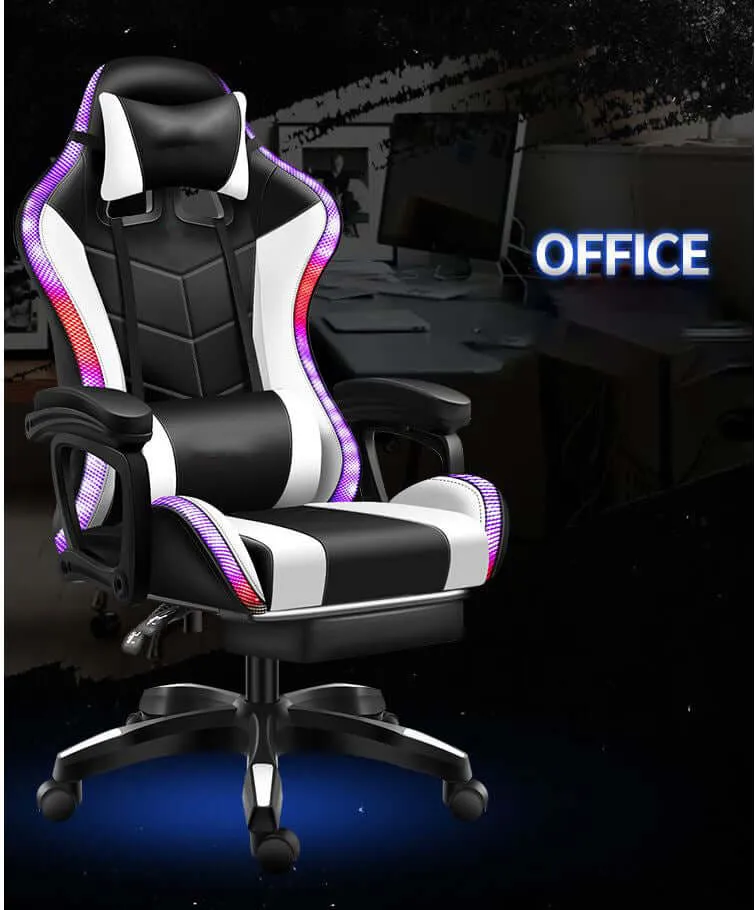 Gaming Chair With Rgb Light And Speaker