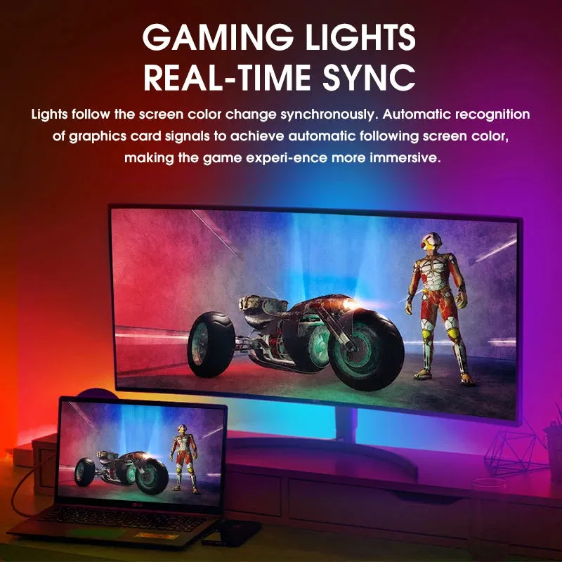 Gaming Lights Strip Computer Monitor Backlight