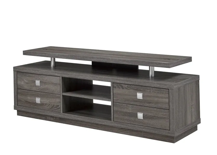 Grey 66" Wooden TV Stand- Model #2236