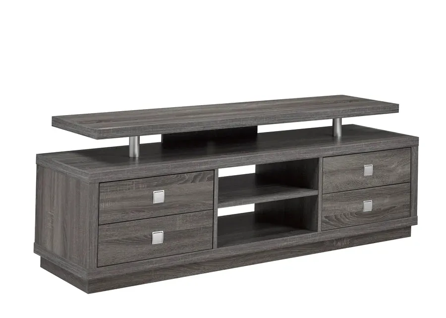 Grey 66" Wooden TV Stand- Model #2236