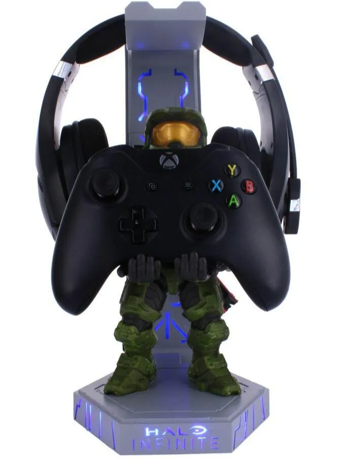 Halo Infinite: Master Chief Cable Guys Deluxe Light Up Controller, Headphone and Phone Stand